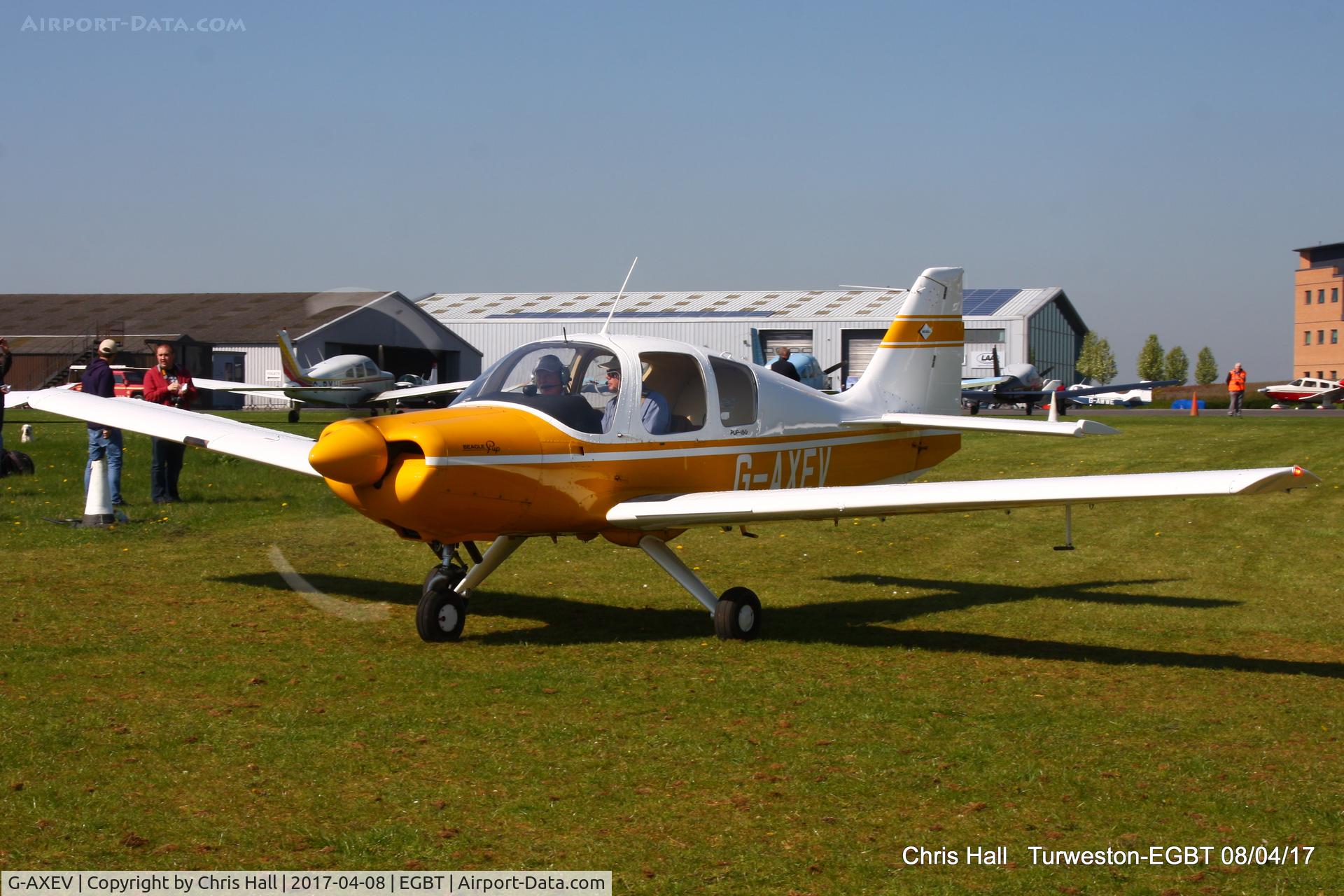 G-AXEV, 1969 Beagle B-121 Pup Series 2 (Pup 150) C/N B121-070, at The Beagle Pup 50th anniversary celebration fly in