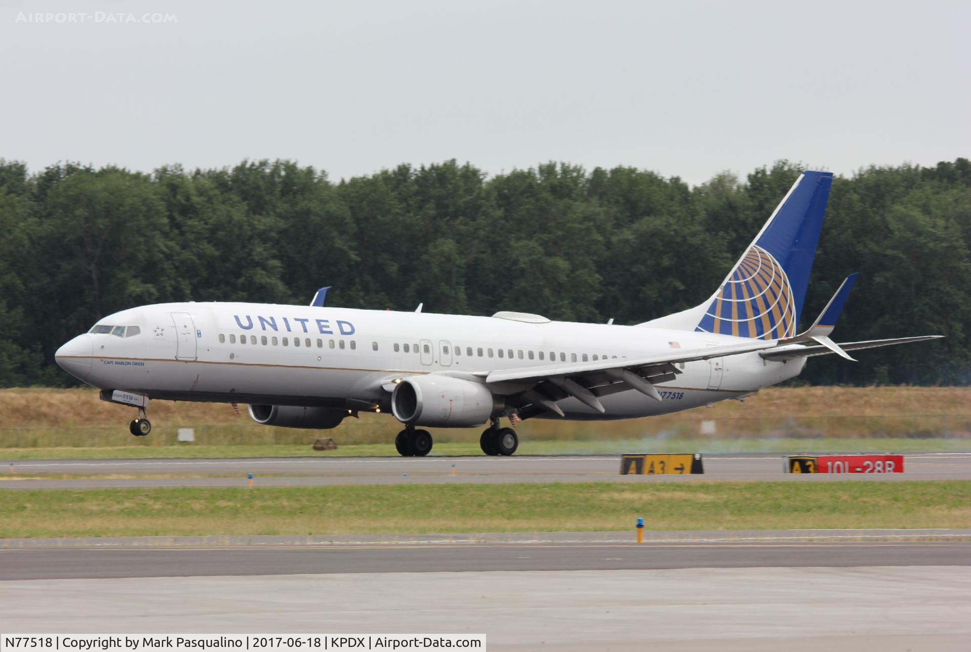 N77518, 2008 Boeing 737-824 C/N 31605, Boeing 737-800