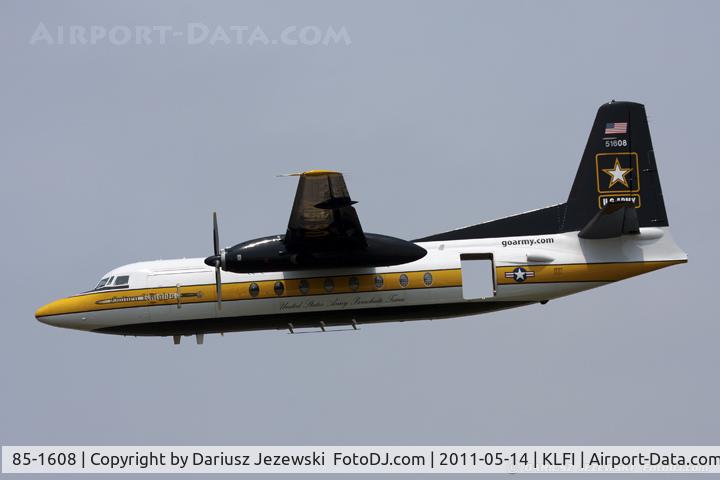 85-1608, 1984 Fokker C-31A (F27-400M) Troopship C/N 10668, C-31A Troopship (F-27-400M) 85-1608 from USAR