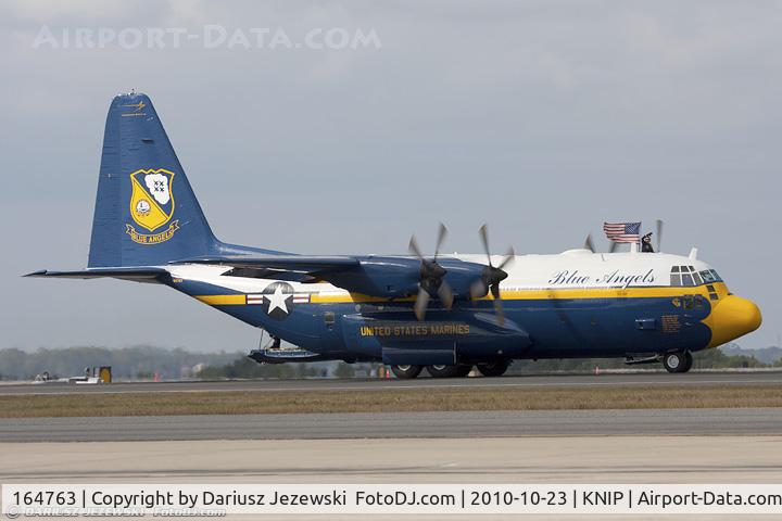 164763, 1992 Lockheed C-130T Hercules C/N 382-5258, C-130T Hercules 164763 Fat Albert from Blue Angels Demo Team NAS Pensacola, FL