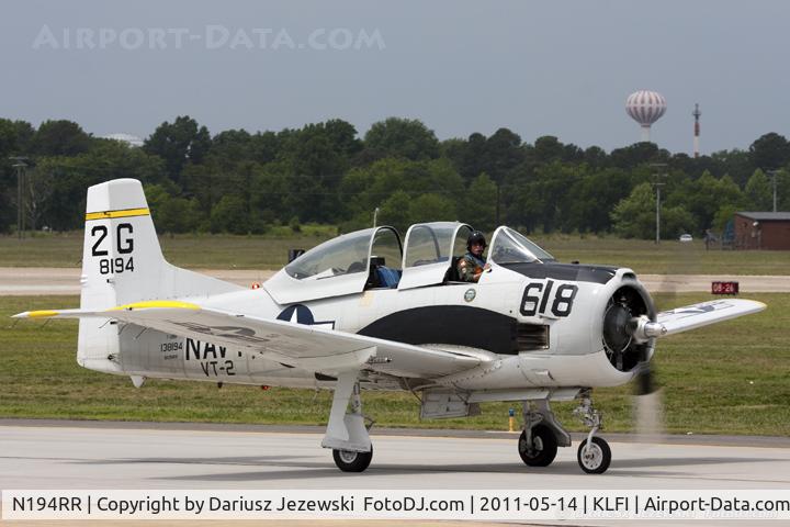 N194RR, North American T-28B Trojan C/N 200-265 (138194), North American T-28B Trojan C/N 138194, NX194RR