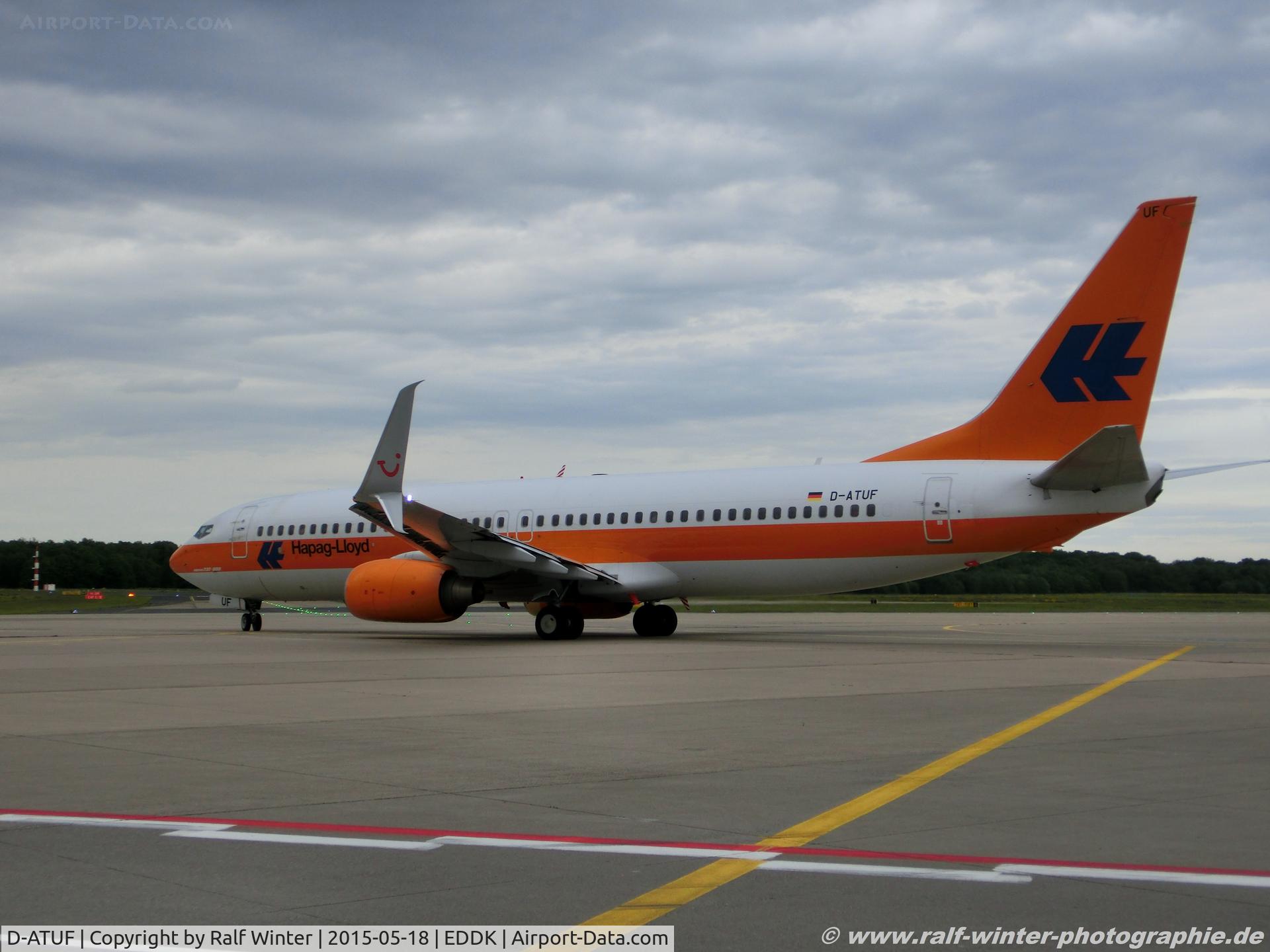 D-ATUF, 2006 Boeing 737-8K5 C/N 34687, Boeing 737-8K5W - X3 TUI TUIfly 'Hapag Lloyd' - 34687 - D-ATUF 18.05.2015 - CGN