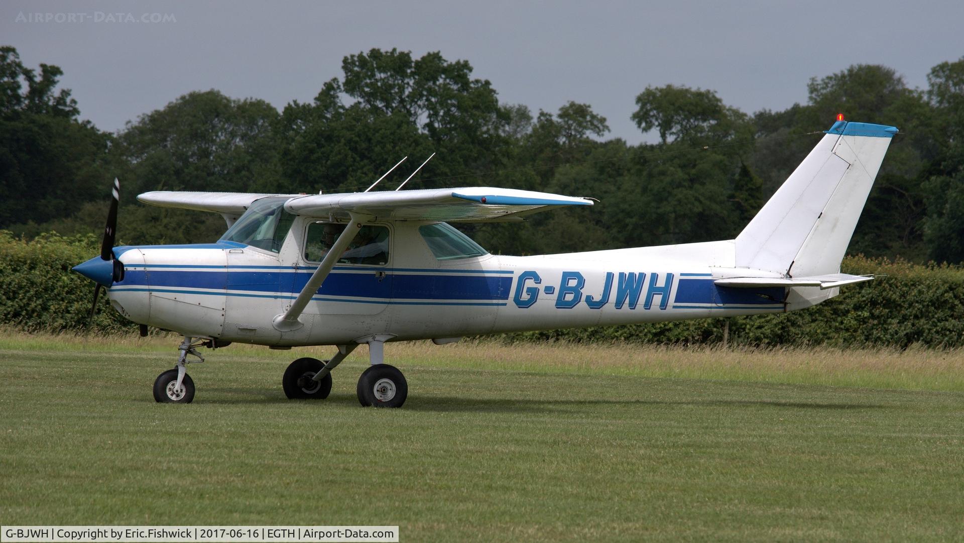 G-BJWH, 1982 Reims F152 C/N 1919, 3. G-BJWH visiting The Shuttleworth Collection, Biggleswade, June, 2017.