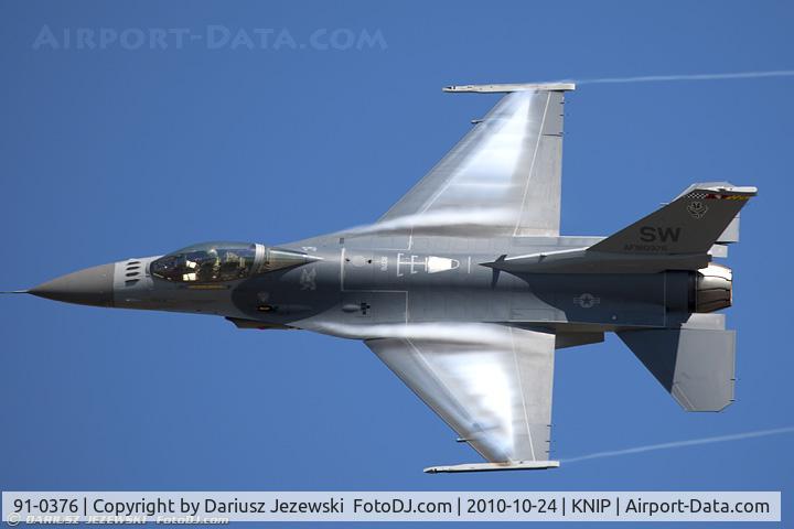 91-0376, 1991 General Dynamics F-16C Fighting Falcon C/N CC-74, F-16CJ Fighting Falcon 91-0376 SW from 77th FS Gamblers 20th FW Shaw AFB, SC