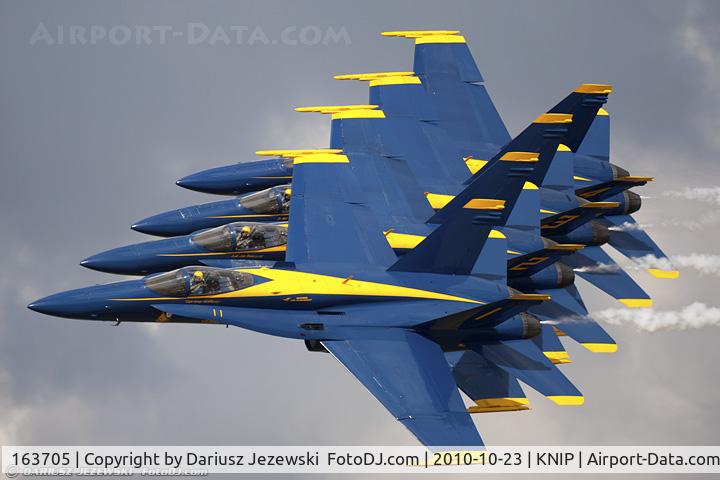 163705, 1988 McDonnell Douglas F/A-18C Hornet C/N 0767/C067, Blue Angel No.1 McDonnell Douglas F/A-18C Hornet, c/n: 0767/C067