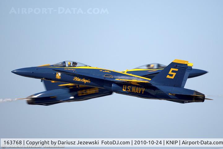 163768, 1989 McDonnell Douglas F/A-18C Hornet C/N 0848/C125, United States Navy Flight Demonstration Squadron Blue Angel No.5 McDonnell Douglas F/A-18C Hornet, c/n: 0848/C125