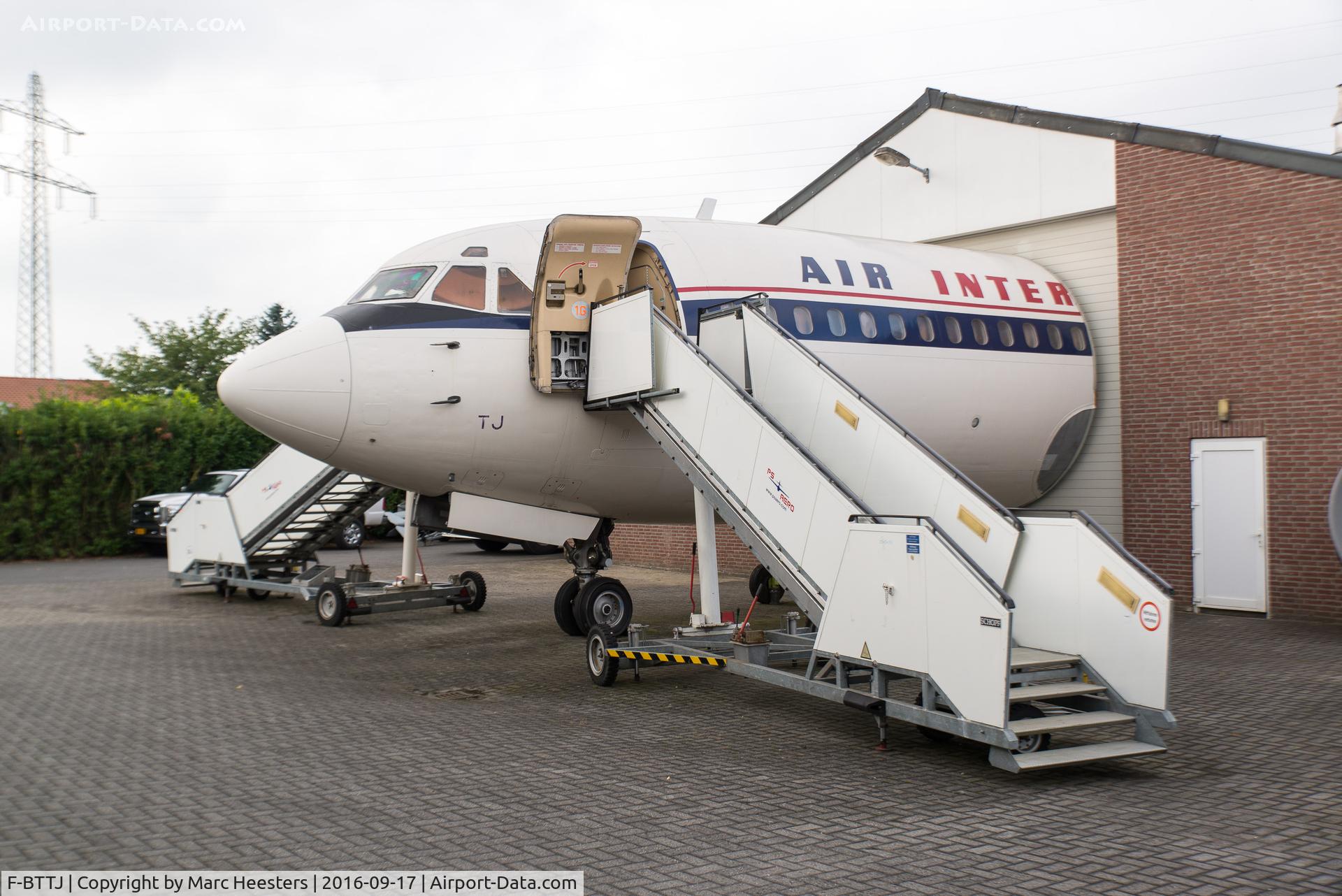 F-BTTJ, 1975 Dassault Mercure 100 C/N 10, The nose section of F-BTTJ remains at PS Areo in Baarlo The Netherlands