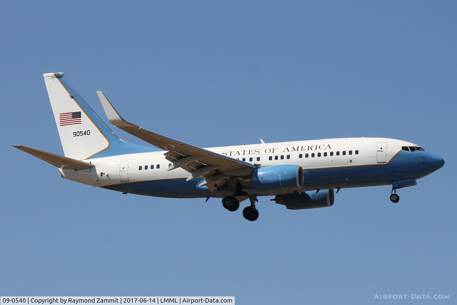 09-0540, 2010 Boeing C-40C Clipper (737-7BC BBJ) C/N 40706, Boeing C-40C Clipper 09-0540 United States Air Force