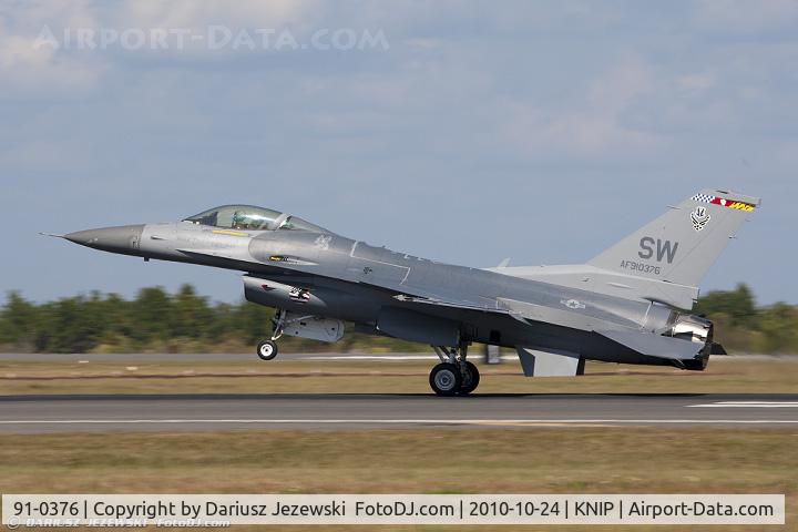 91-0376, 1991 General Dynamics F-16C Fighting Falcon C/N CC-74, F-16CJ Fighting Falcon 91-0376 SW from 77th FS Gamblers 20th FW Shaw AFB, SC