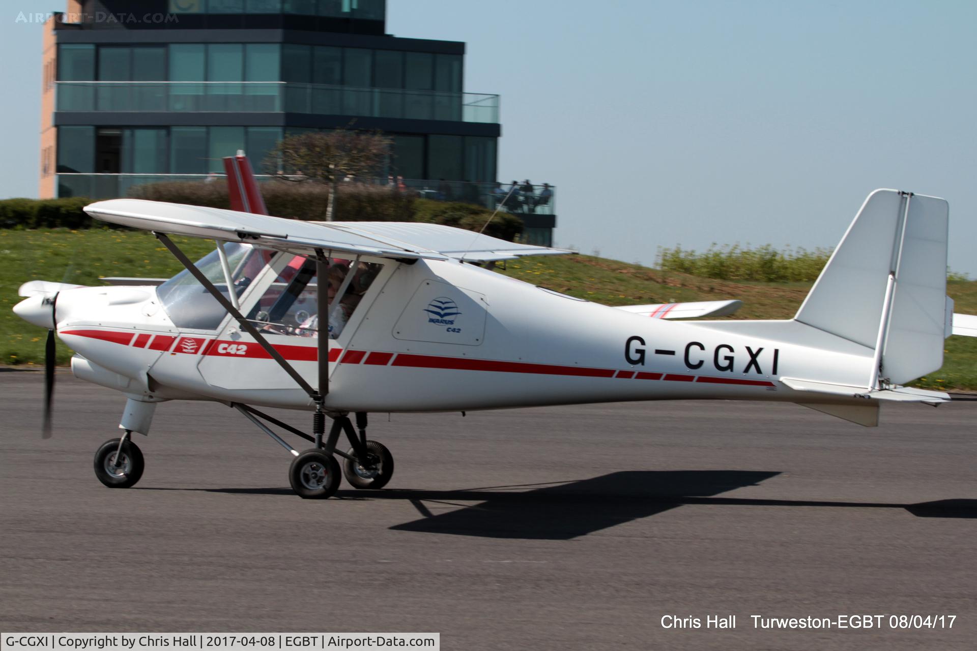 G-CGXI, 2011 Comco Ikarus C42 FB80 C/N 1106-7157, at The Beagle Pup 50th anniversary celebration fly in
