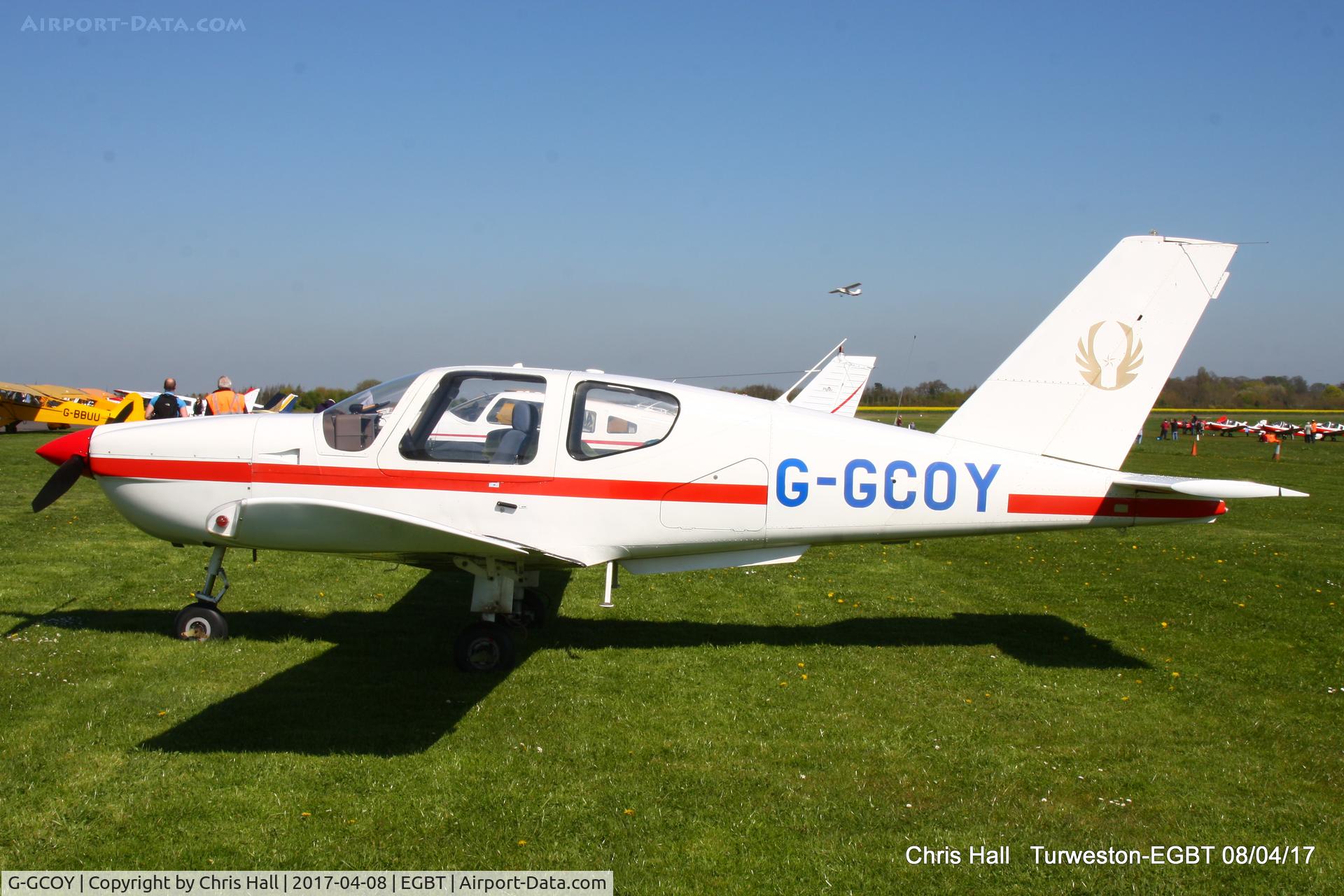 G-GCOY, 1981 Socata TB-9 Tampico C/N 233, at The Beagle Pup 50th anniversary celebration fly in