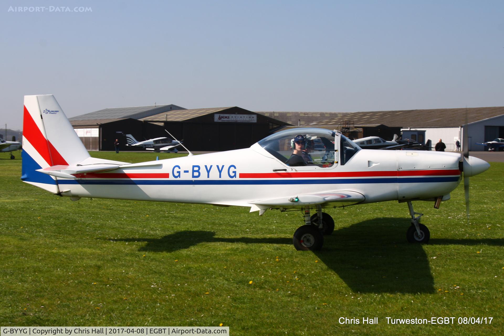 G-BYYG, 1990 Slingsby T-67C Firefly C/N 2101, at The Beagle Pup 50th anniversary celebration fly in