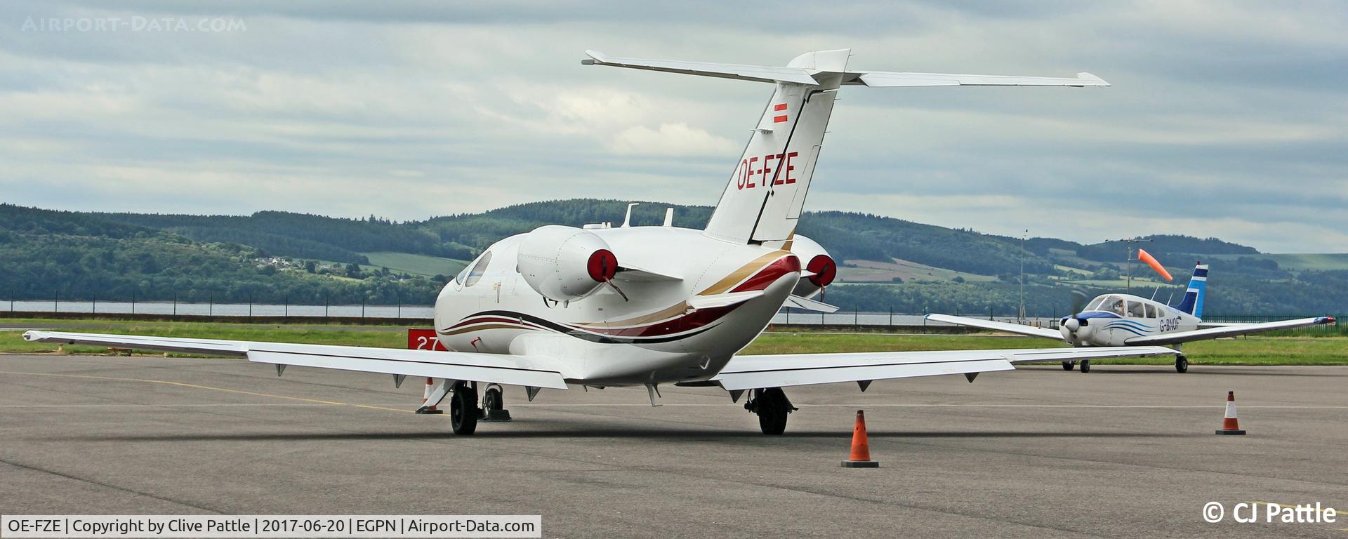 OE-FZE, 2009 Cessna 510 Citation Mustang Citation Mustang C/N 510-0217, Visiting Dundee
