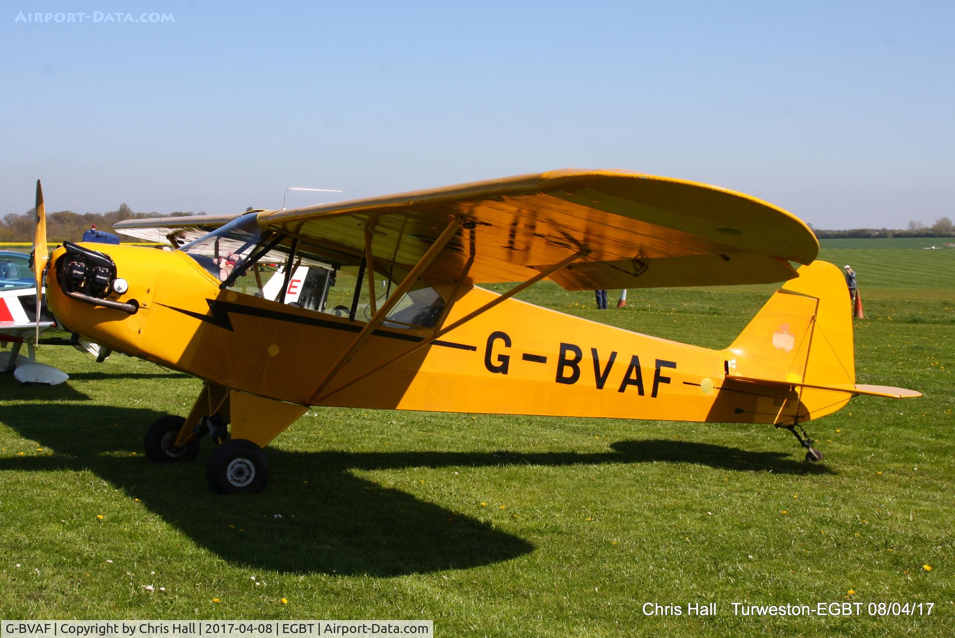 G-BVAF, 1940 Piper J3C-65 Cub Cub C/N 4645, at The Beagle Pup 50th anniversary celebration fly in