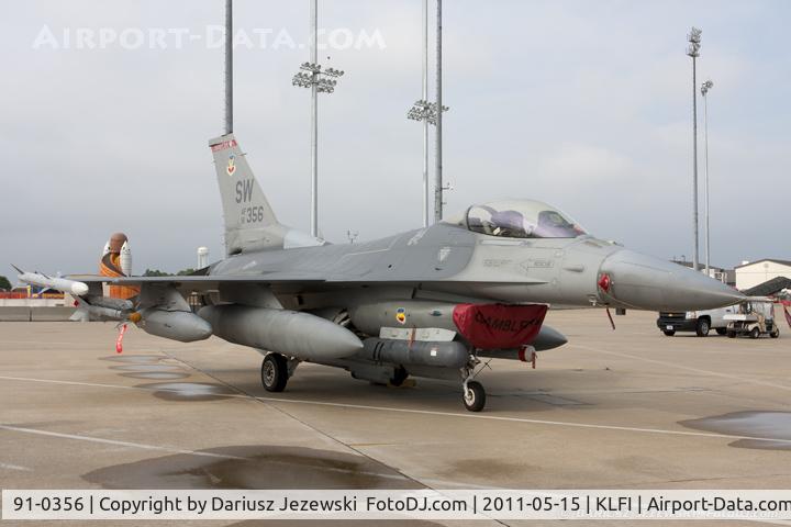 91-0356, General Dynamics F-16C Block 50C C/N CC-54, F-16CJ Fighting Falcon 91-0356 SW from 77th FS Gamblers 20th FW Shaw AFB, SC