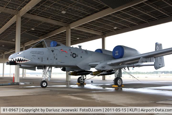81-0967, 1981 Fairchild Republic A-10C Thunderbolt II C/N A10-0662, A-10C Thunderbolt 81-0967 FT from 74th FS Flying Tigers 23rd FW Pope AFB, NC