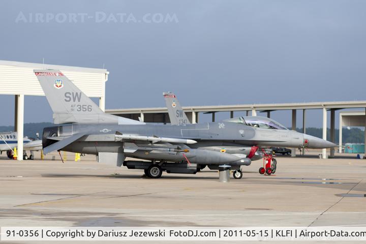 91-0356, General Dynamics F-16C Block 50C C/N CC-54, F-16CJ Fighting Falcon 91-0356 SW from 77th FS Gamblers 20th FW Shaw AFB, SC