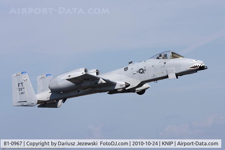 81-0967, 1981 Fairchild Republic A-10C Thunderbolt II C/N A10-0662, A-10C Thunderbolt 81-0967 FT from 74th FS Flying Tigers 23rd FW Pope AFB, NC
