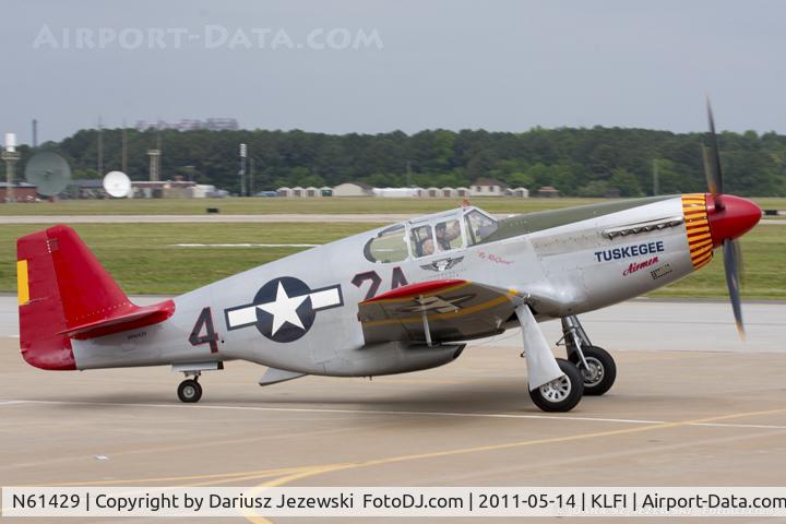 N61429, 1942 North American P-51C Mustang C/N 103-26199, North American P-51C Mustang Tuskegee Airman CN 103-26199, NX61429