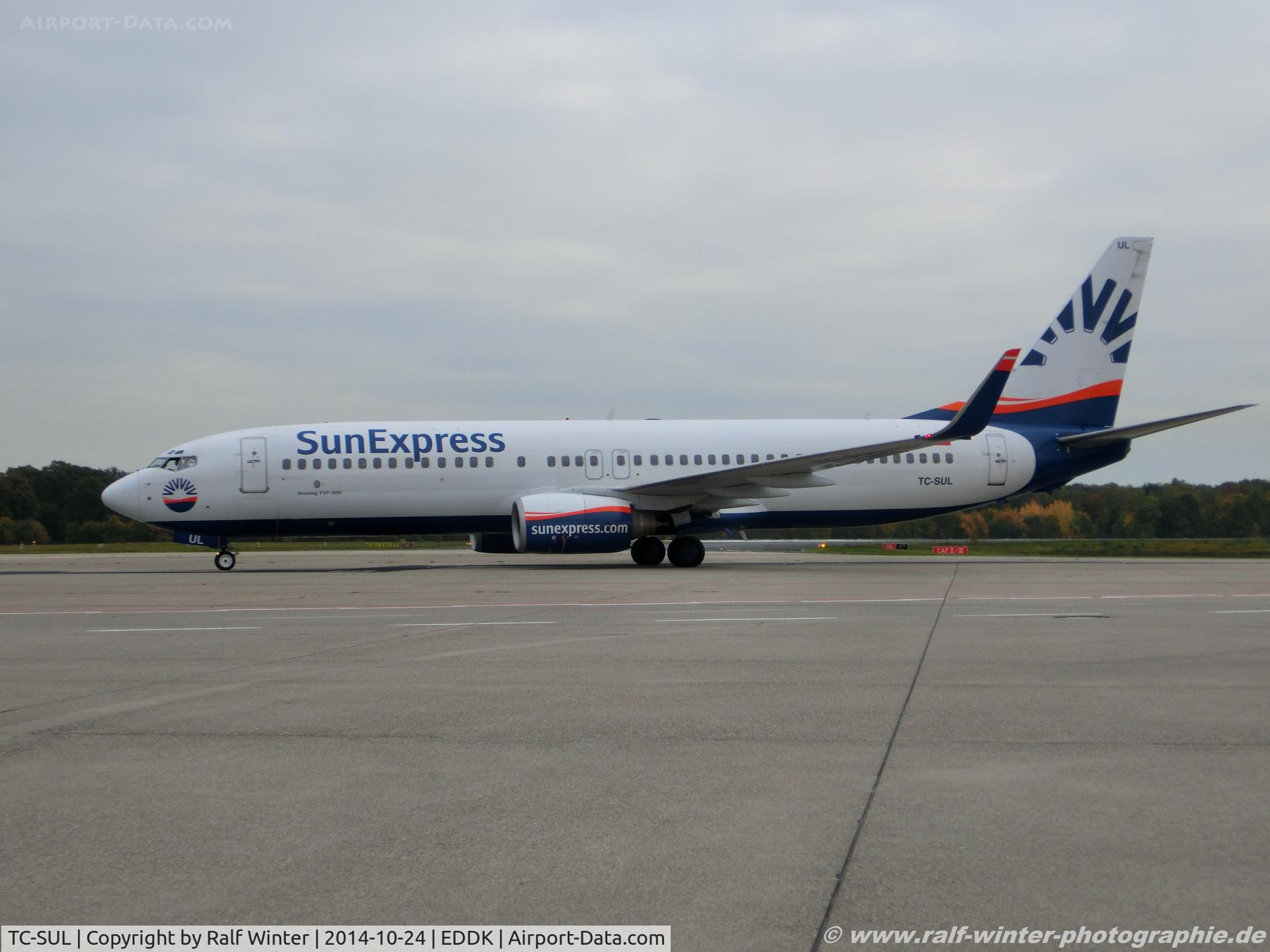 TC-SUL, 1998 Boeing 737-85F C/N 28822, Boeing 737-85F - ?XQ? ?SXS SunExpress - 28822 - TC-SUL - 24.10.2014 - CGN