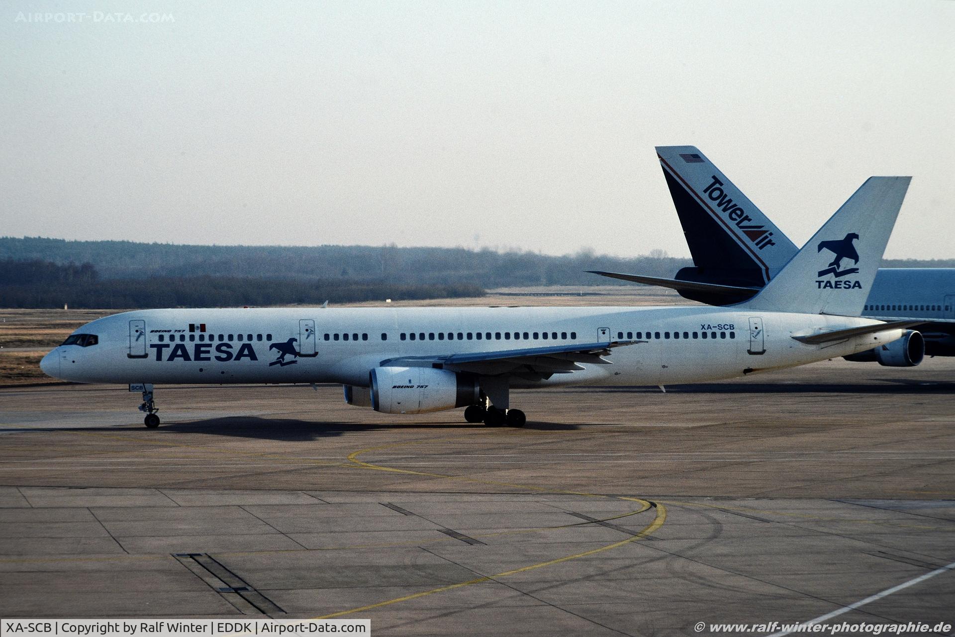 XA-SCB, 1992 Boeing 757-2Y0/F C/N 26151, Boeing 757-2Y0F - TAESA - 26151 - XA-SCB - 02.1993 - CGN