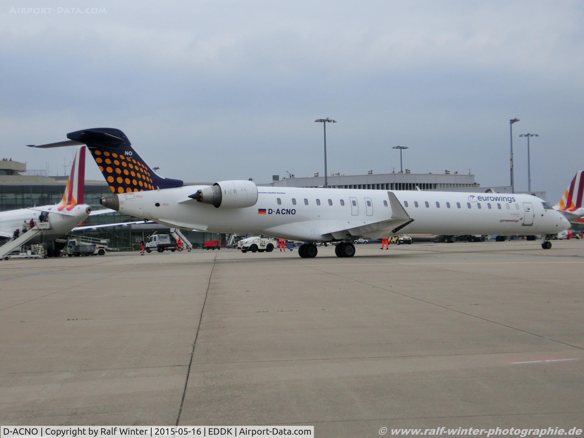 D-ACNO, 2010 Bombardier CRJ-900 NG (CL-600-2D24) C/N 15255, Bombardier CL-600-2D24 - CRJ-900LR - EW EWG Eurowings 'Lufthansa Regional - 15255 - D-ACNO - 16.05.2015 - CGN