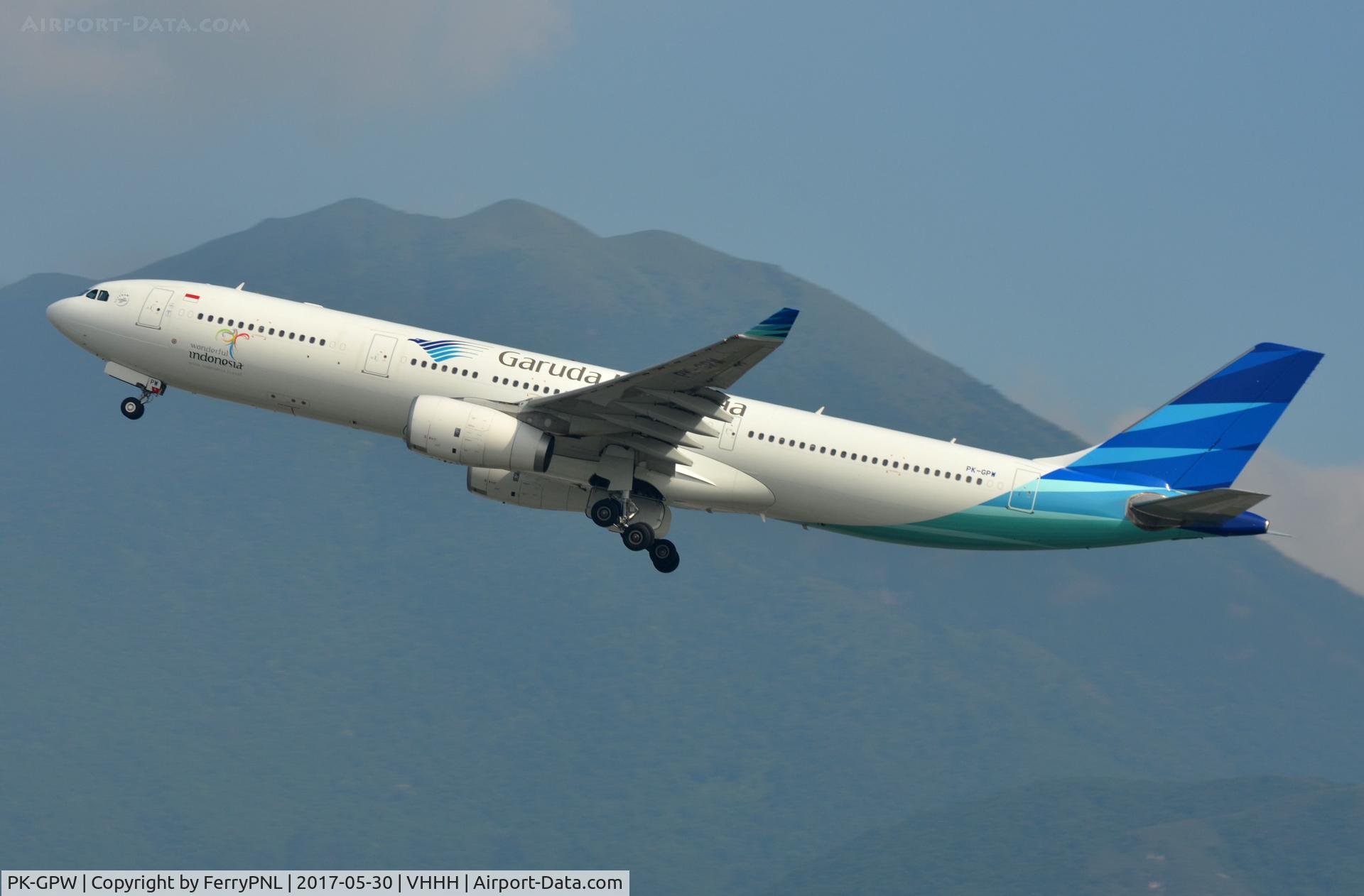 PK-GPW, 2014 Airbus A330-343 C/N 1585, Garuda A333 taking-off.
