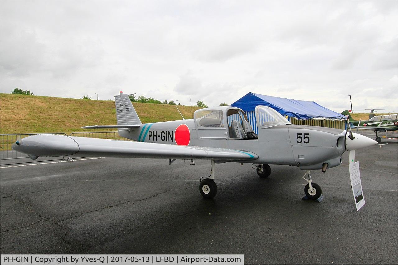PH-GIN, 1974 Fuji FA-200-180 Aero Subaru C/N 255, FUJI FA-200-180 Aero Subaru, Static display, Bordeaux-Mérignac Air Base 106 (LFBD-BOD) Open day 2017