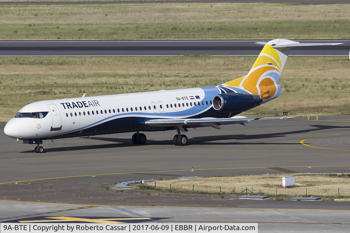 9A-BTE, 1992 Fokker 100 (F-28-0100) C/N 11416, Zaventem