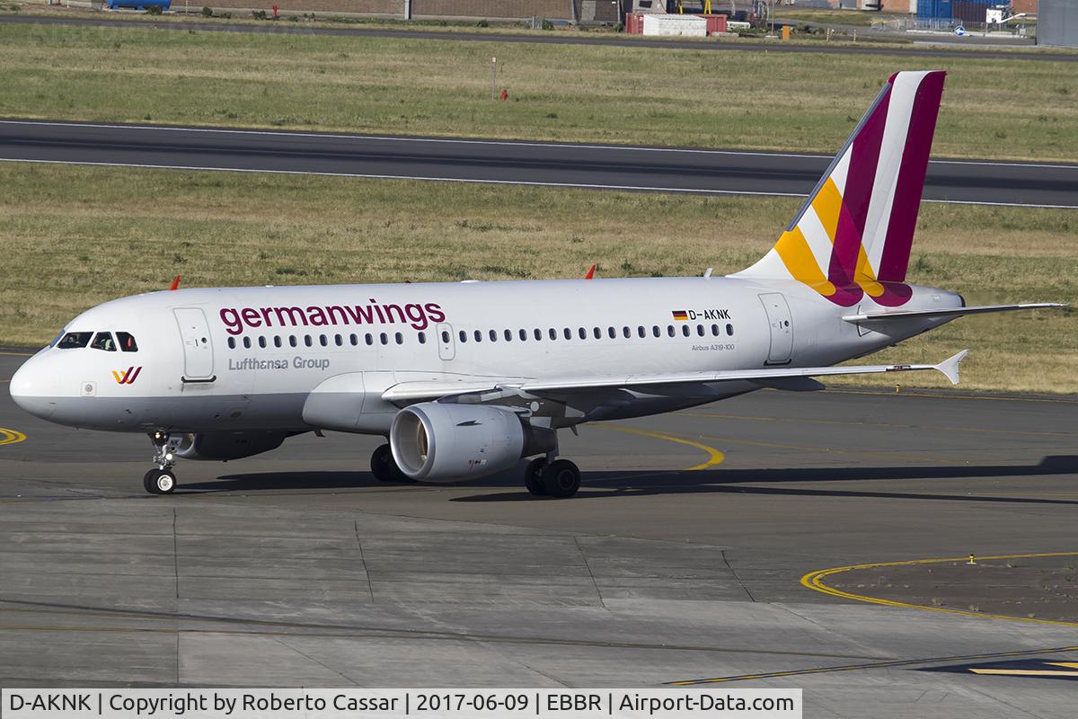D-AKNK, 1999 Airbus A319-112 C/N 1077, Brussels
