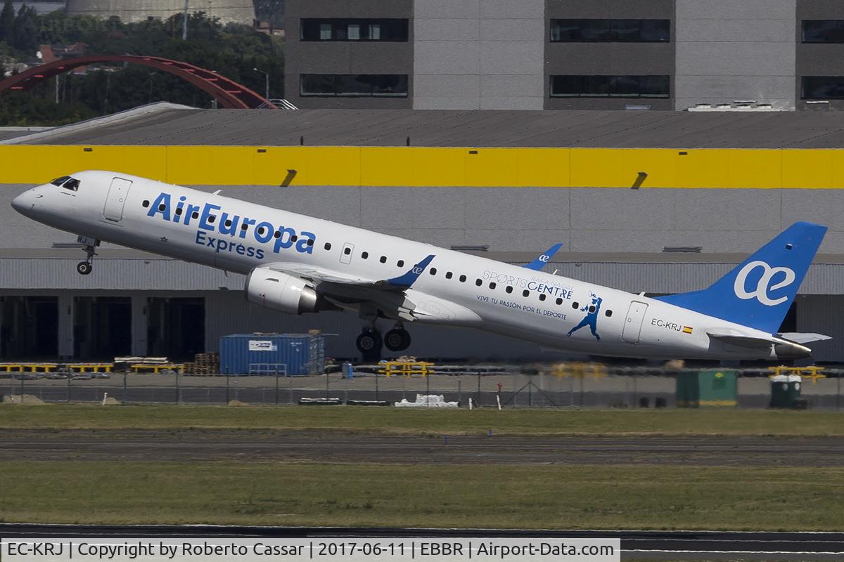 EC-KRJ, 2008 Embraer 195LR (ERJ-190-200LR) C/N 19000196, Brussels