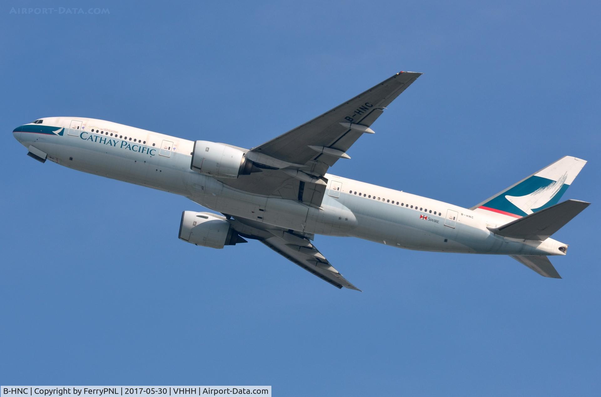 B-HNC, Boeing 777-267 C/N 27263, Departure of CX B772