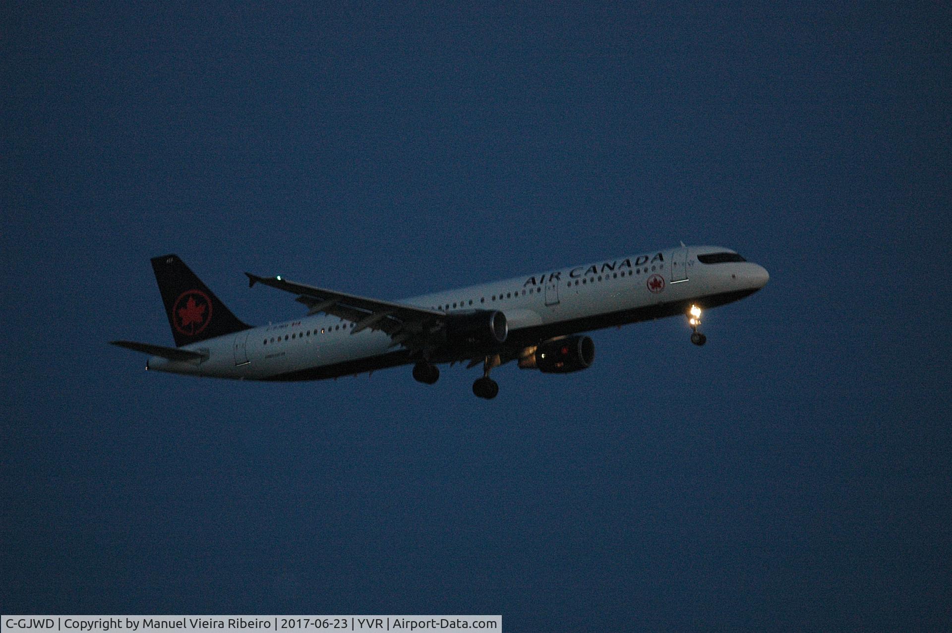 C-GJWD, 2002 Airbus A321-211 C/N 1748, Arrival in YVR