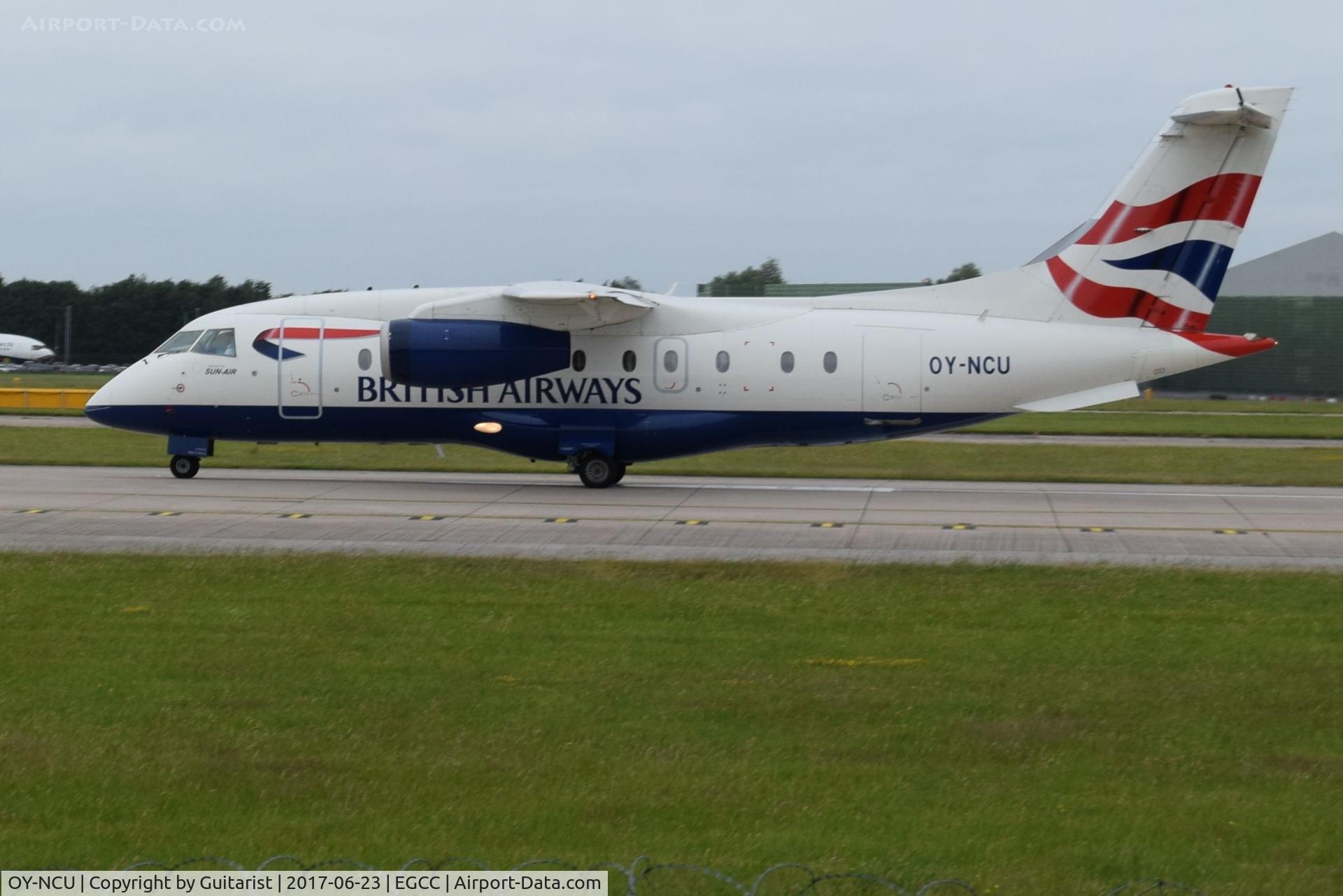 OY-NCU, 1999 Fairchild Dornier 328-300 328JET C/N 3122, At Manchester