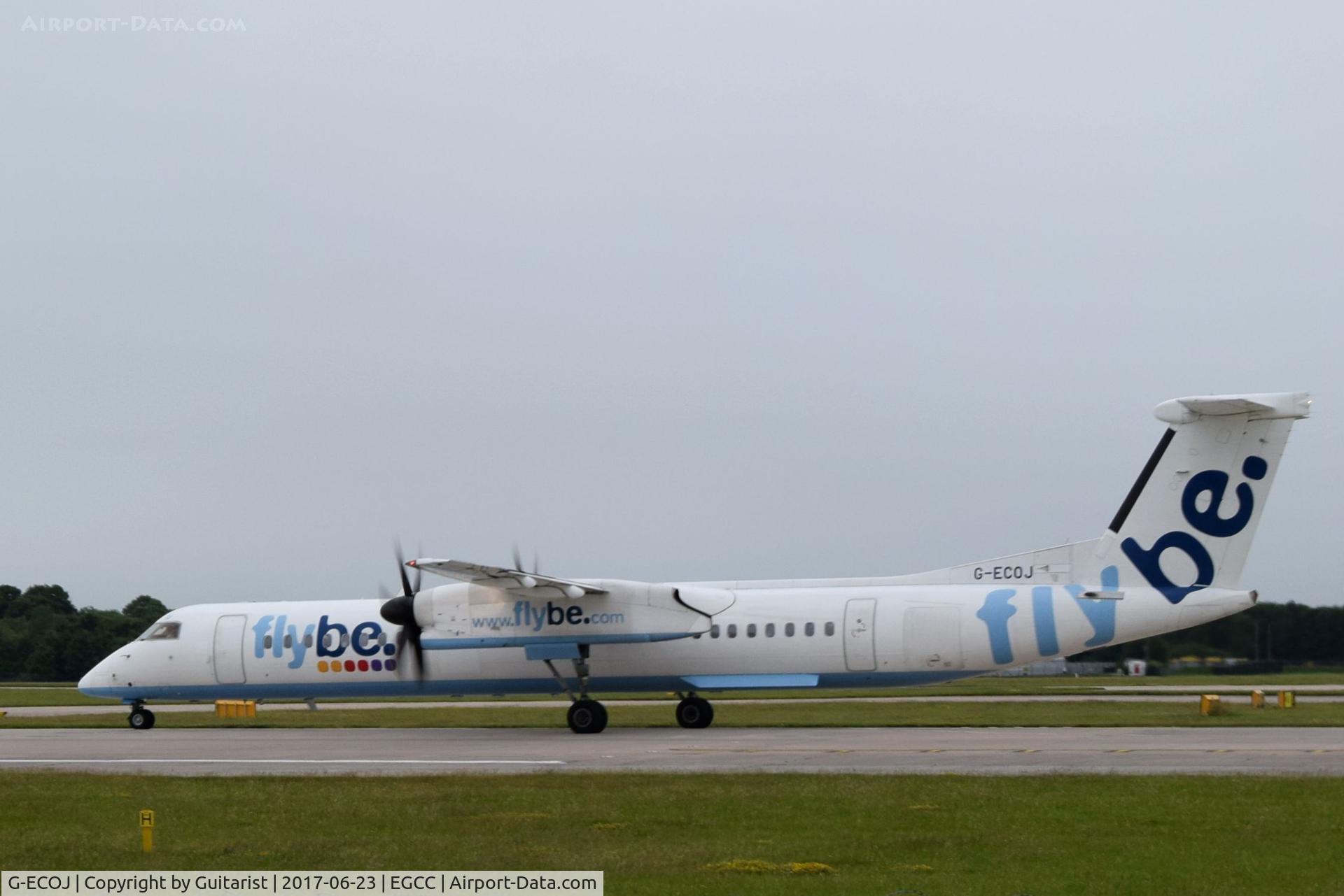 G-ECOJ, 2008 De Havilland Canada DHC-8-402Q Dash 8 C/N 4229, At Manchester