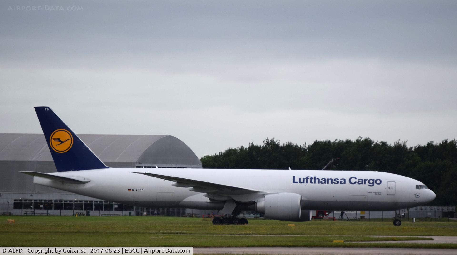 D-ALFD, 2014 Boeing 777-FBT C/N 41677, At Manchester