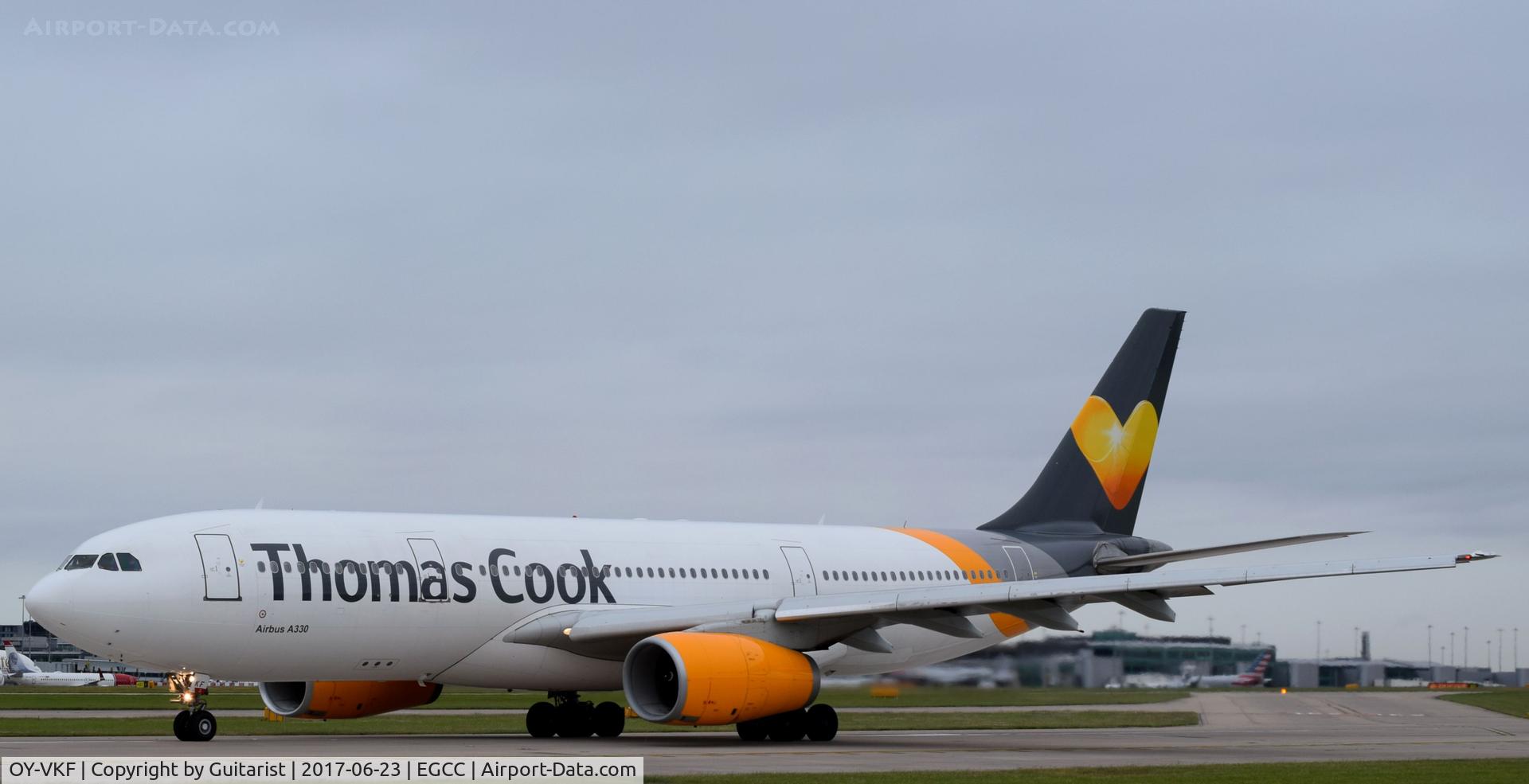 OY-VKF, 1999 Airbus A330-243 C/N 309, At Manchester