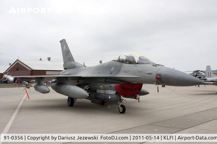 91-0356, General Dynamics F-16C Block 50C C/N CC-54, F-16CJ Fighting Falcon 91-0356 SW from 77th FS Gamblers 20th FW Shaw AFB, SC