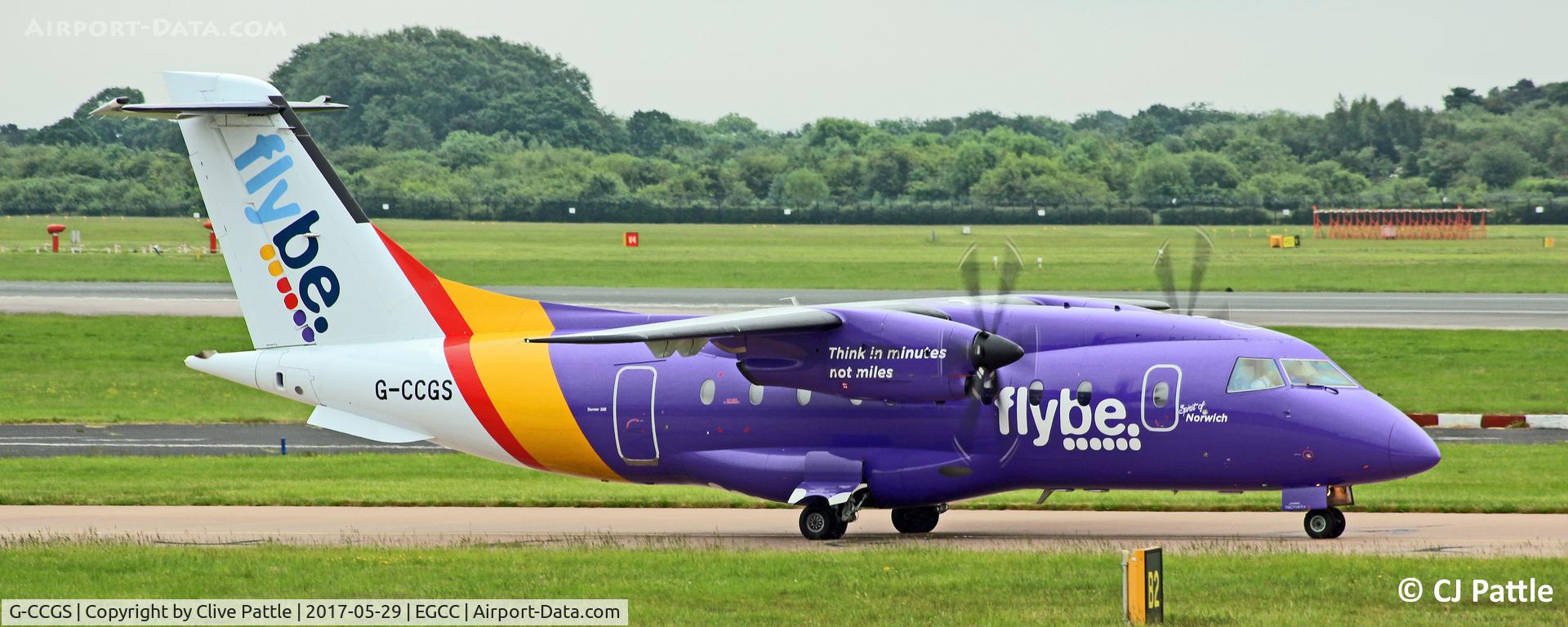 G-CCGS, 1998 Dornier 328-100 C/N 3101, In action at Manchester EGCC