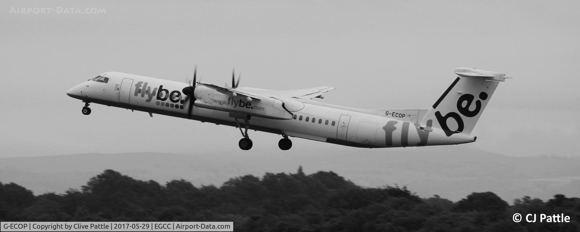 G-ECOP, 2009 De Havilland Canada DHC-8-402Q Dash 8 C/N 4242, Manchester Departure