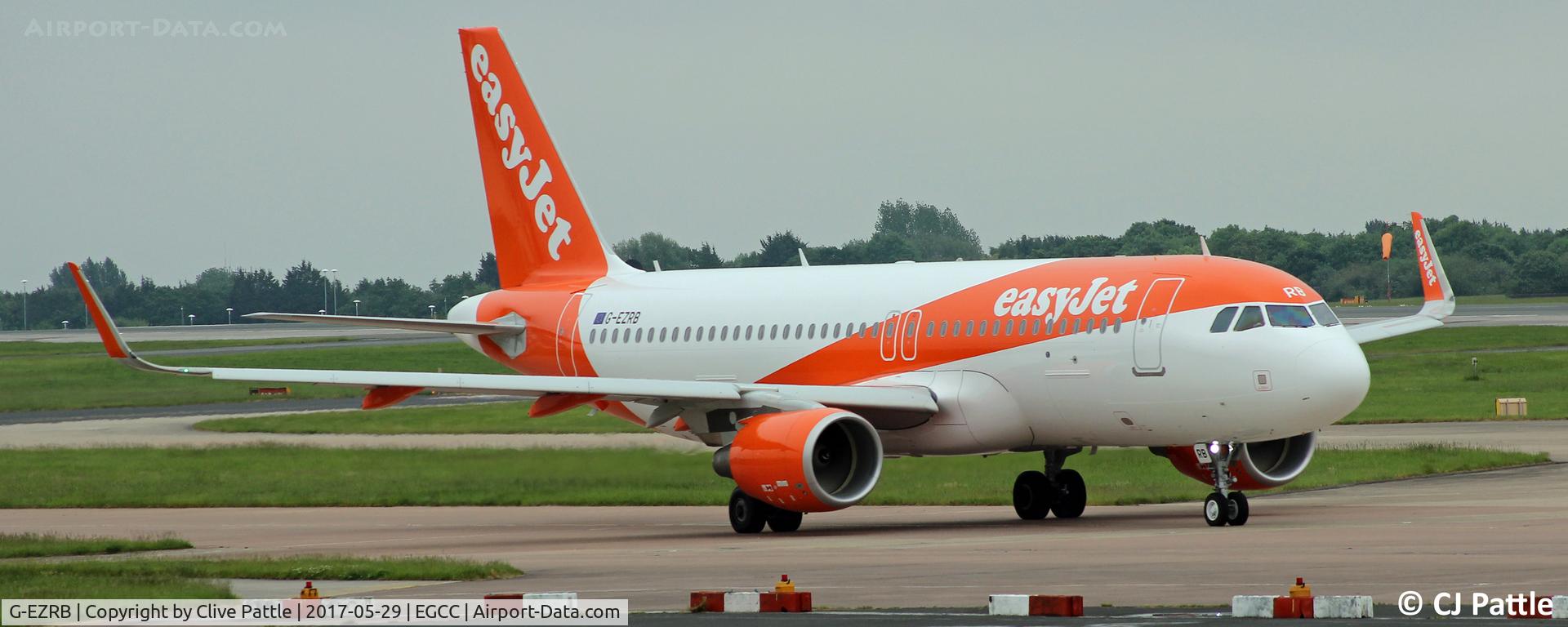 G-EZRB, 2017 Airbus A320-214 C/N 7632, At Manchester EGCC