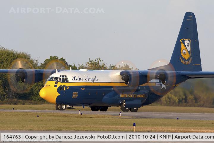 164763, 1992 Lockheed C-130T Hercules C/N 382-5258, C-130T Hercules 164763 Fat Albert from Blue Angels Demo Team NAS Pensacola, FL