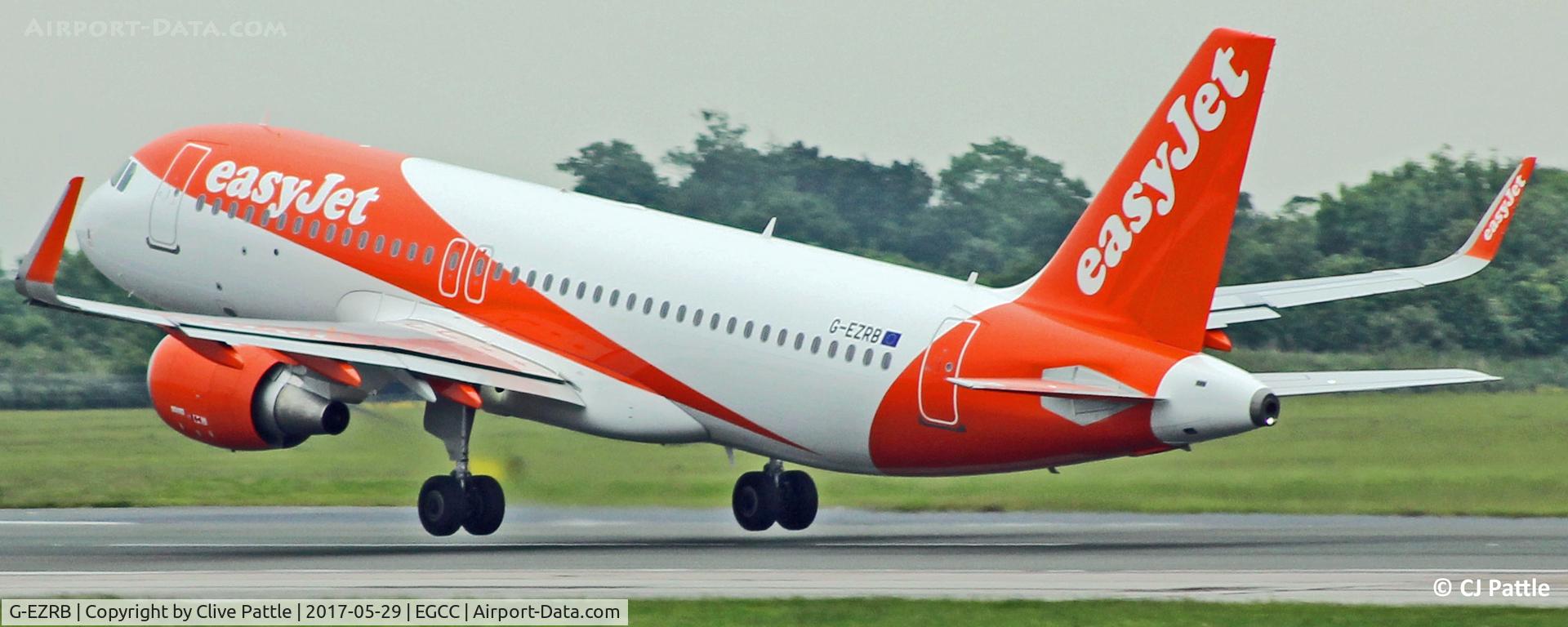 G-EZRB, 2017 Airbus A320-214 C/N 7632, Manchester EGCC departure