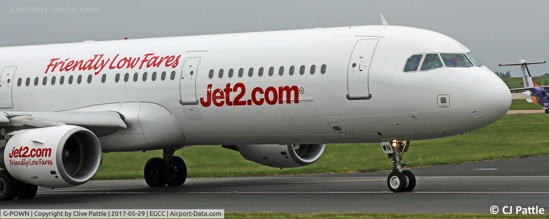 G-POWN, 2009 Airbus A321-211 C/N 3830, Close-up at Manchester EGCC