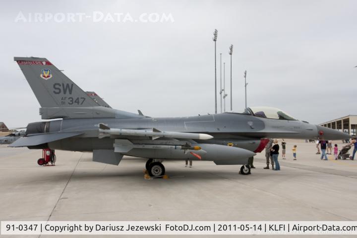 91-0347, General Dynamics F-16C Fighting Falcon C/N CC-45, F-16CJ Fighting Falcon 91-0347 SW from 77th FS Gamblers 20th FW Shaw AFB, SC