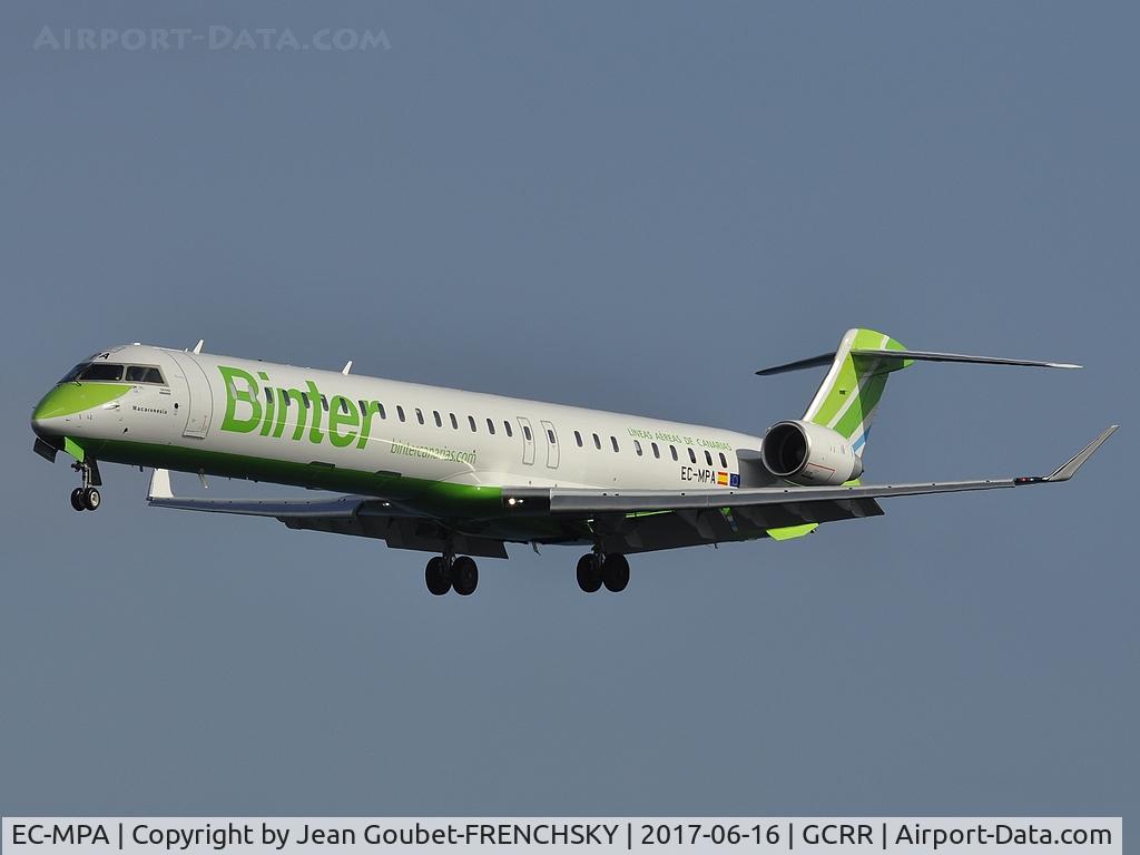 EC-MPA, 2017 Bombardier CRJ-1000ER NG (CL-600-2E25) C/N 19054, NT500 from Las Palmas