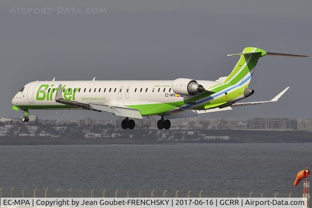 EC-MPA, 2017 Bombardier CRJ-1000ER NG (CL-600-2E25) C/N 19054, NT500 from Las Palmas