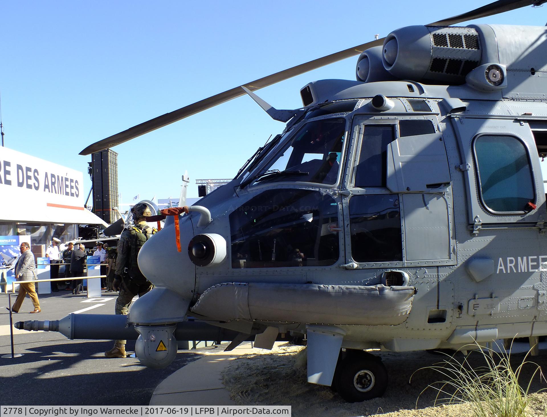 2778, 2012 Eurocopter EC-725R2 Caracal C/N 2778, Eurocopter EC725R2 Caracal of the Armee de l'Air at the Aerosalon 2017, Paris