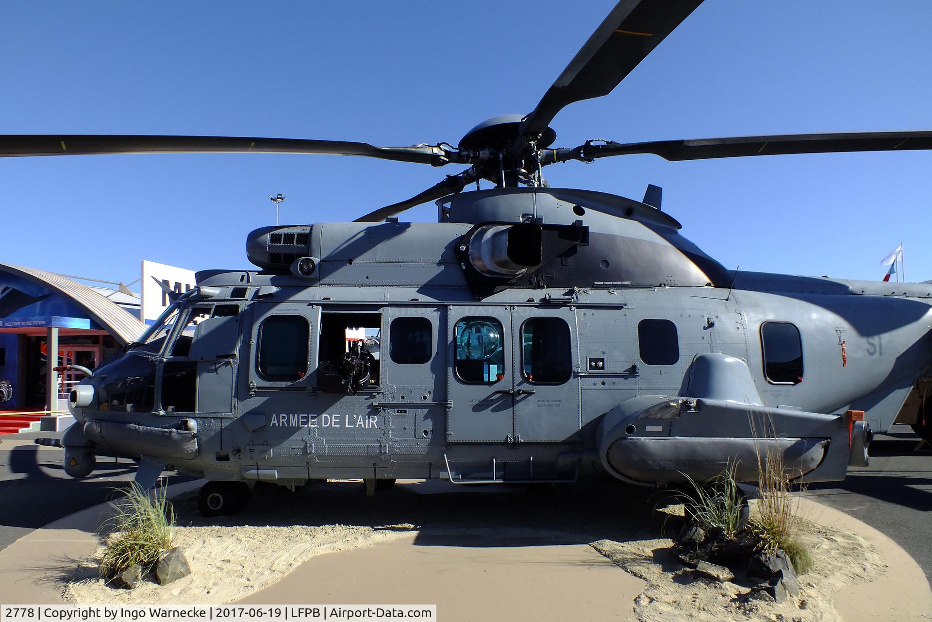 2778, 2012 Eurocopter EC-725R2 Caracal C/N 2778, Eurocopter EC725R2 Caracal of the Armee de l'Air at the Aerosalon 2017, Paris