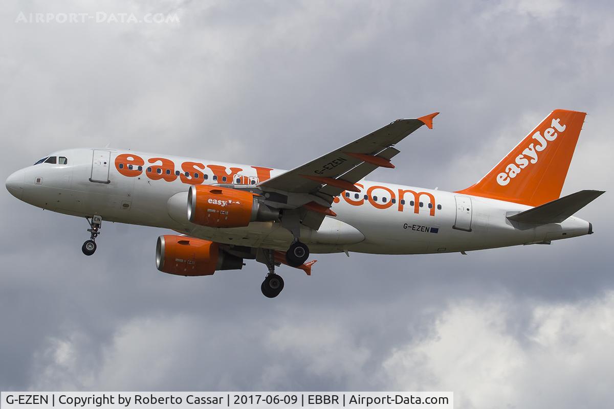 G-EZEN, 2004 Airbus A319-111 C/N 2245, Brussels